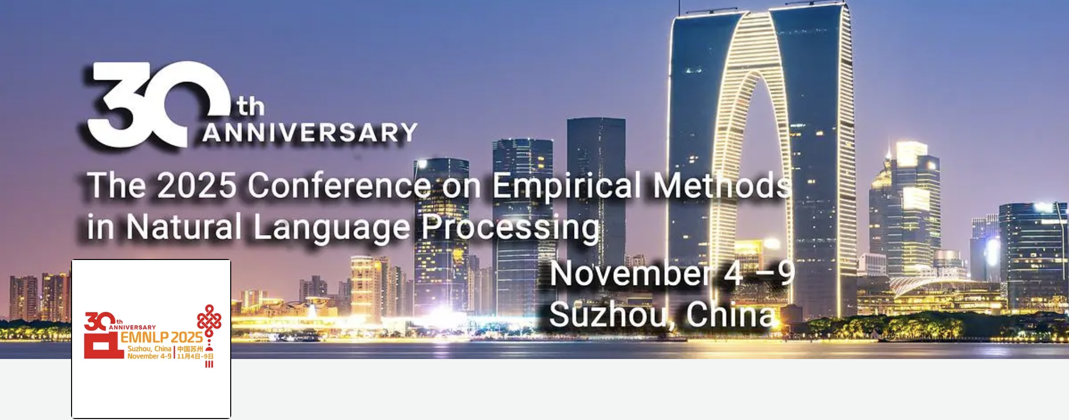EMNLP 2025 in Suzhou